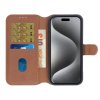 iPhone 16 Pro Etui Detachable Wallet Case Brun