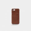 iPhone 6/6S/7/8/SE Cover Leather Backcover Brun
