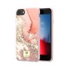 iPhone 6/6S/7/8/SE Cover Pink Marble Gold