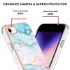 iPhone 7/iPhone 8/iPhone SE 2020/iPhone SE 2022 Cover Marmor Glitter Grøn Guld