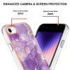 iPhone 7/iPhone 8/iPhone SE 2020/iPhone SE 2022 Cover Marmor Glitter Mørklilla