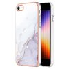 iPhone 7/iPhone 8/iPhone SE 2020/iPhone SE 2022 Cover Marmor Glitter Hvid