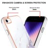 iPhone 7/iPhone 8/iPhone SE 2020/iPhone SE 2022 Cover Marmor Glitter Hvid