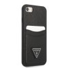 iPhone 7/8/SE Cover Saffiano Double Cardslot Sort