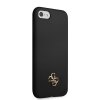 iPhone 7/8/SE Cover Silicone Metal Logo 4G Sort