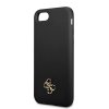 iPhone 7/8/SE Cover Silicone Metal Logo 4G Sort