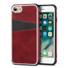 iPhone 7/8/SE Cover med Kortholder Rød