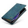iPhone X/Xs Plånboksetui Retro Flip Stativfunktion PU-læder Petrol