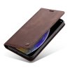 iPhone X/Xs Plånboksetui Retro Flip Stativfunktion PU-læder Mørkebrun