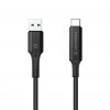 PowerArc Kabel ArcWire™ USB-A till USB-C 1 meter 2-pak Sort