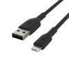 Kabel BOOST↑CHARGE Lightning till USB-A 1 meter Sort