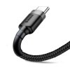 Kabel Cafule Cable USB-A/USB-C 3m Grå Sort
