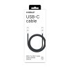 Kabel Cotton Braided USB-C/USB-C 1.5m Sort