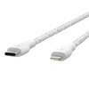 Kabel DuraTek Plus Lightning till USB-C 1.2 meter Hvid