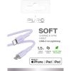 Kabel Soft Charge & Sync Cable USB-C/Lightning 1.5m Lavendel