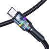 Kabel U76 LED USB-A/USB-C 1.2 m Guld