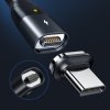 Kabel USB-C/USB-C 1.2m Magnetisk Sort