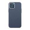 iPhone 12 Pro Max Cover Kulfibermønster Blå