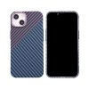 iPhone 14 Cover Kulfibermønster Blå Lilla