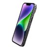 iPhone 14 Cover Kulfibermønster Sort Hvid