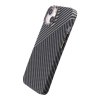 iPhone 14 Cover Kulfibermønster Sort Hvid