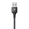 LaddKabel 2-i-1 Micro USB + USB Type-C Sort