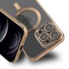iPhone 12 Pro Max Cover Glitter Transparent MagSafe Guld