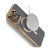 iPhone 13 Pro Max Cover Glitter Transparent MagSafe Guld