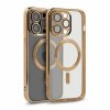 iPhone 13 Pro Max Cover Glitter Transparent MagSafe Guld