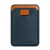 MagSafe Kortholder Magnetic Leather Wallet Blå