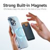 MagSafe Kortholder Magnetic Leather Wallet Blå