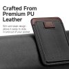 MagSafe Kortholder Magnetic Leather Wallet Sort