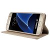 MobilEtui till Samsung Galaxy S7 PU-læder Kortholder Guld