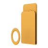 Mobilholder MagSafe Plain Leather + Magnetic Ring Orange