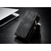 Mobilplånbok till Apple iPhone X/Xs Bondet læder TPU Löstagbart Cover Sort