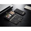 Mobilplånbok till Apple iPhone X/Xs Bondet læder TPU Löstagbart Cover Sort