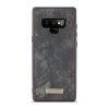 Mobilplånbok till Samsung Galaxy Note 9 Bondet læder TPU Löstagbart Cover Sort
