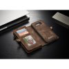 Mobilplånbok till Samsung Galaxy S8 Bondet læder TPU Löstagbart Cover Brun