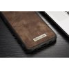 Mobilplånbok till Samsung Galaxy S8 Bondet læder TPU Löstagbart Cover Brun