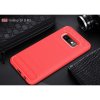 MobilCover till Samsung Galaxy S10E Børstet Kulfibertekstur Rød