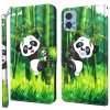 Motorola Moto e22i Etui Motiv Panda i Bambus træ