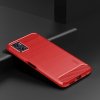 Motorola Moto e22i Cover Børstet Karbonfibertekstur Rød