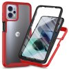 Motorola Moto G23 Cover Indbygget skærmbeskytter Rød