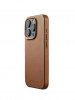 iPhone 15 Pro Cover Full Leather Case MagSafe Dark Tan