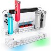 Nintendo Switch opladningsstation til Joy Cons med spilverden i sort