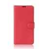 Nokia 5 Plånboksfodral PU-läder Litchi Röd