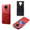 Nokia 5.4 Cover Kortholder til to kort Rød