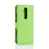 Nokia 8.1 Plånboksetui PU-læder Litchi Grøn
