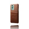 OnePlus 9 Pro Cover Kortholder til to kort Brun