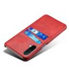 OnePlus Nord CE 5G Cover Kortholder til to kort Rød